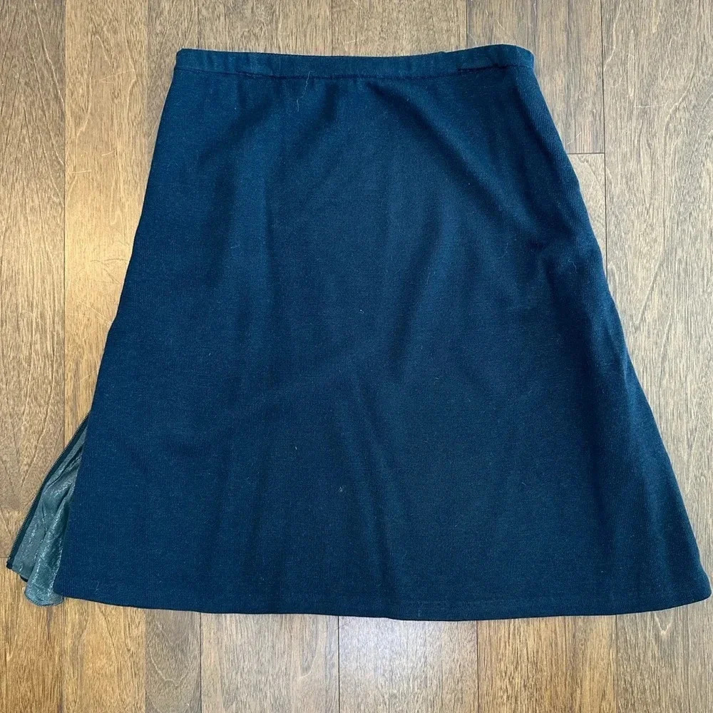 Phillip Lim 3.1 Black Skirt with Metallic Panels Sz. S